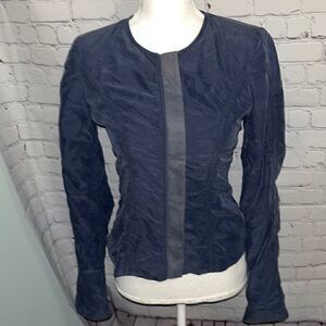 Rachel Roy Jacket - Full Zip - medium Gray - Size 0